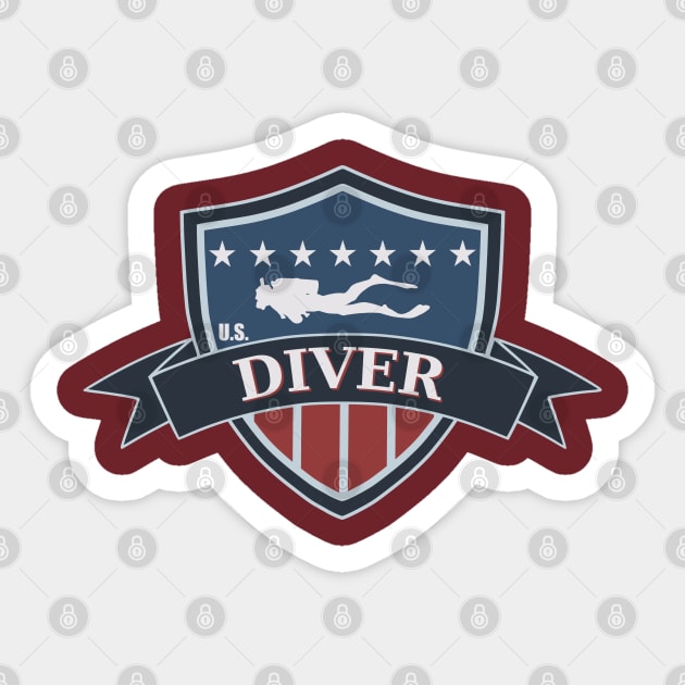 U.S. Diver Sticker by TCP